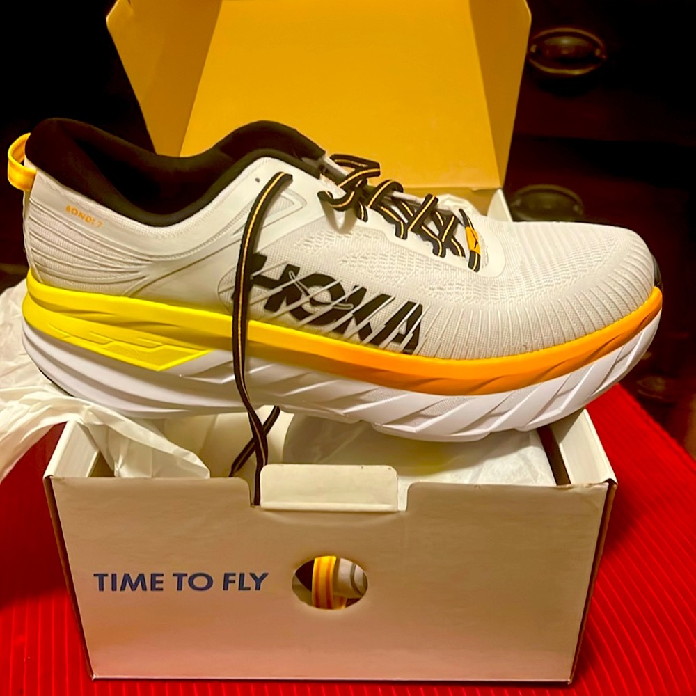 Hoka One Bondi 7 Men's Nimbus Cloud, Radiant Yellow 1110518 NCRY

Size 11.5